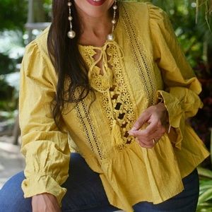 Vintage yellow blouse